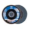 Pferd 5" x 7/8" A.H. POLIFAN Flap Disc - Z SG POWER STEELOX, Zirconia, 40 Grit, Conical 62225 - alternate 1